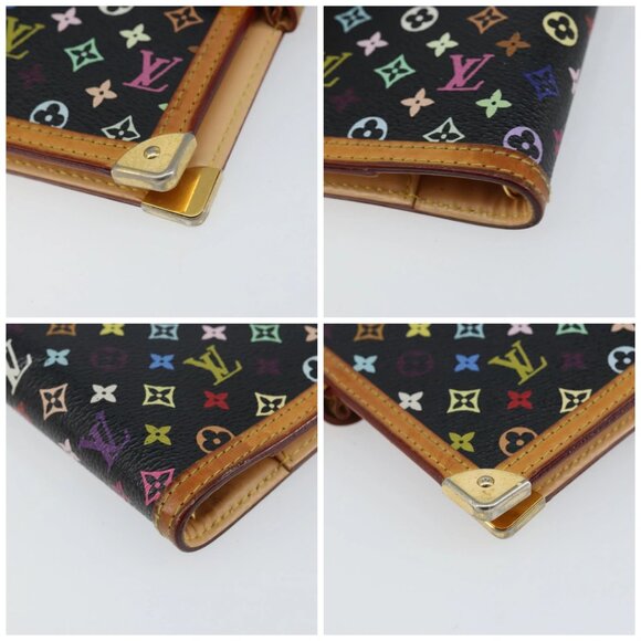 LOUIS VUITTON Multicolor Agenda PM Day Planner Cover Black R20895 LV Auth 145699 - Picture 14 of 16